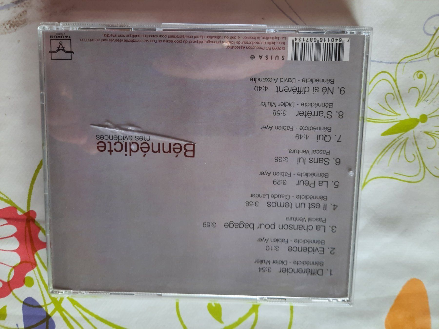 CD: CD - Bénnédicte - mes évidences – Usato da Pully venduto da bro_n52j 1