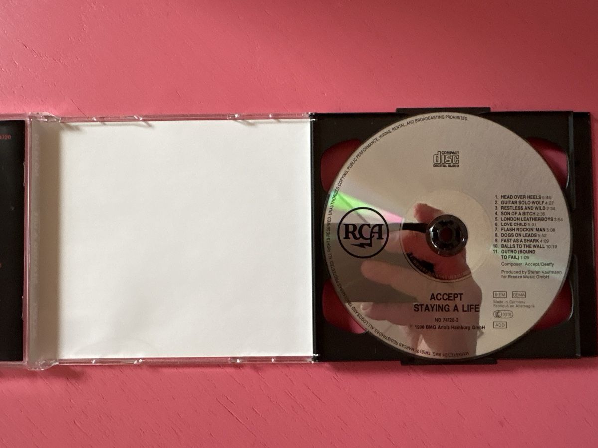 CD: Accept - Staying A Life (2CD) – Usato da Lützelflüh-Goldbach venduto da Deiv4 3