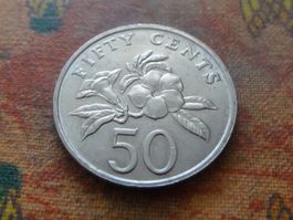 SINGAPOUR  50  Cents  1997