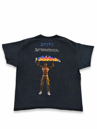 Travis Scott Astronomical T-shirt, Vintage, Black XL
