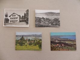 4 Karten Restaurant ob Pfäffikon Bez. Höfe Kanton SZ um 1960