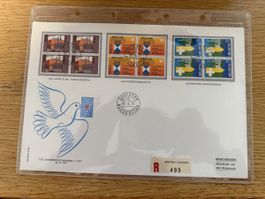 Luxusbrief FDC Bern 25.8.1977 4er Block Satz