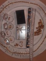 Rings, bracelet, necklace, Lot Modeschmuck, Goldenes Set