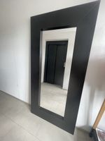 Spiegel schwarz Holzrahmen 95 x 190 cm 