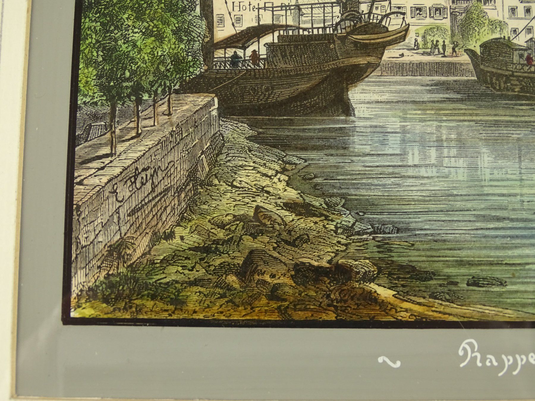 Incisioni: RAPPERSWIL, HOLZSTICH UM 1880 – Usato da Grüningen venduto da Kartensammler 4