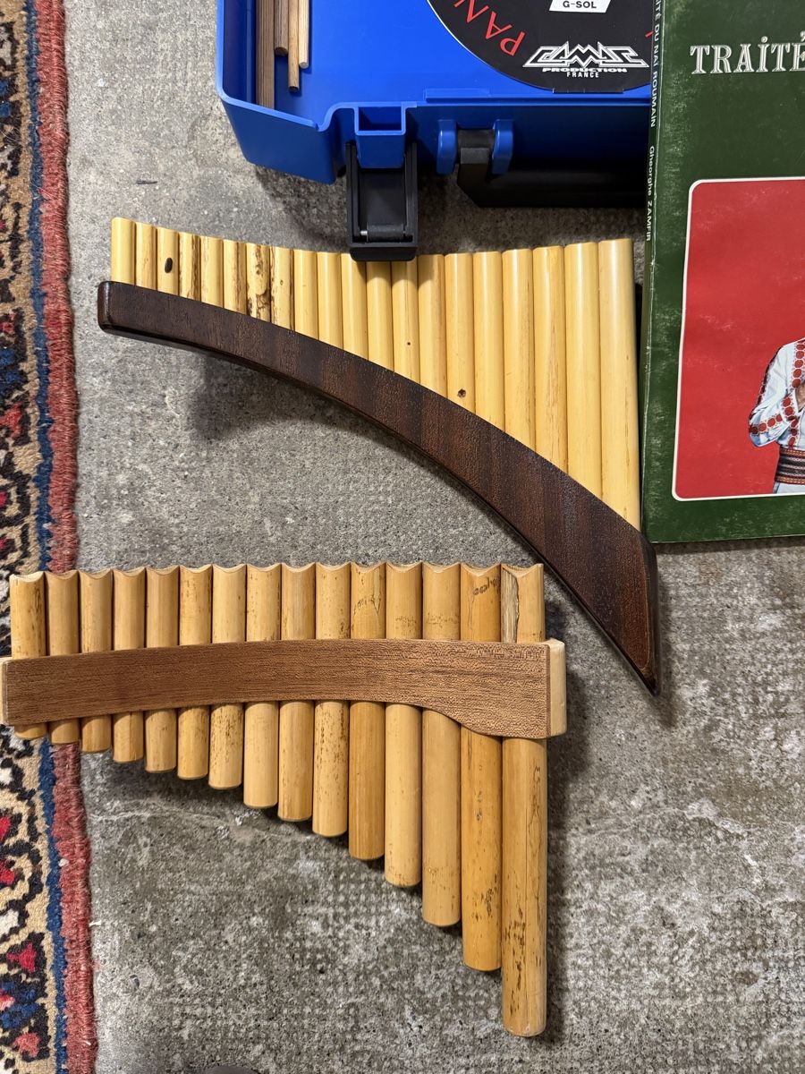 Two Pan Flutes Vintage with Method Book and Case (Gebraucht) in ...