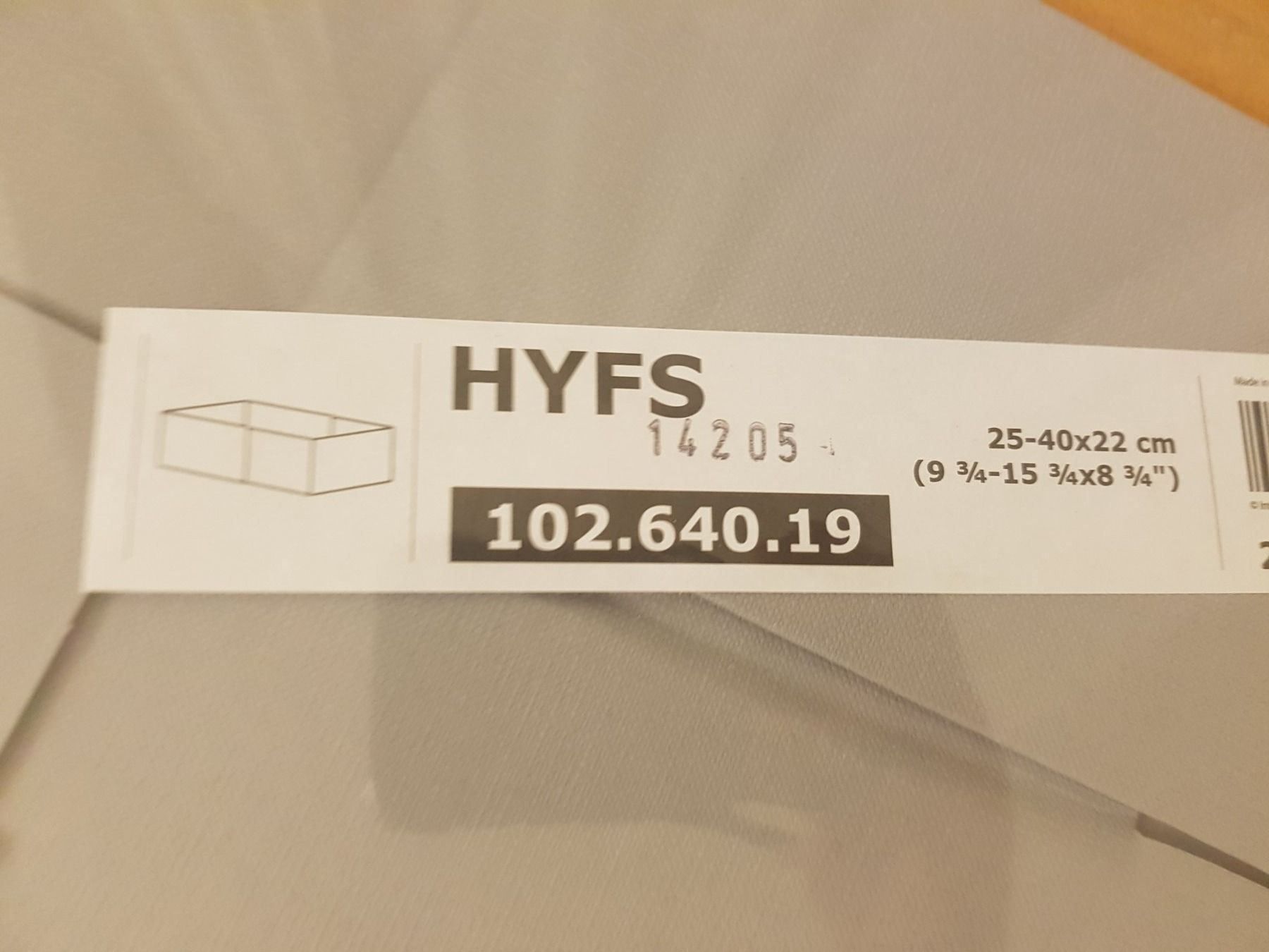 Ikea Contenitori & Simili: Hyfs extendable box IKEA grey – Nuovo e nell'imballaggio originale da Zürich venduto da yro_qvz7 2