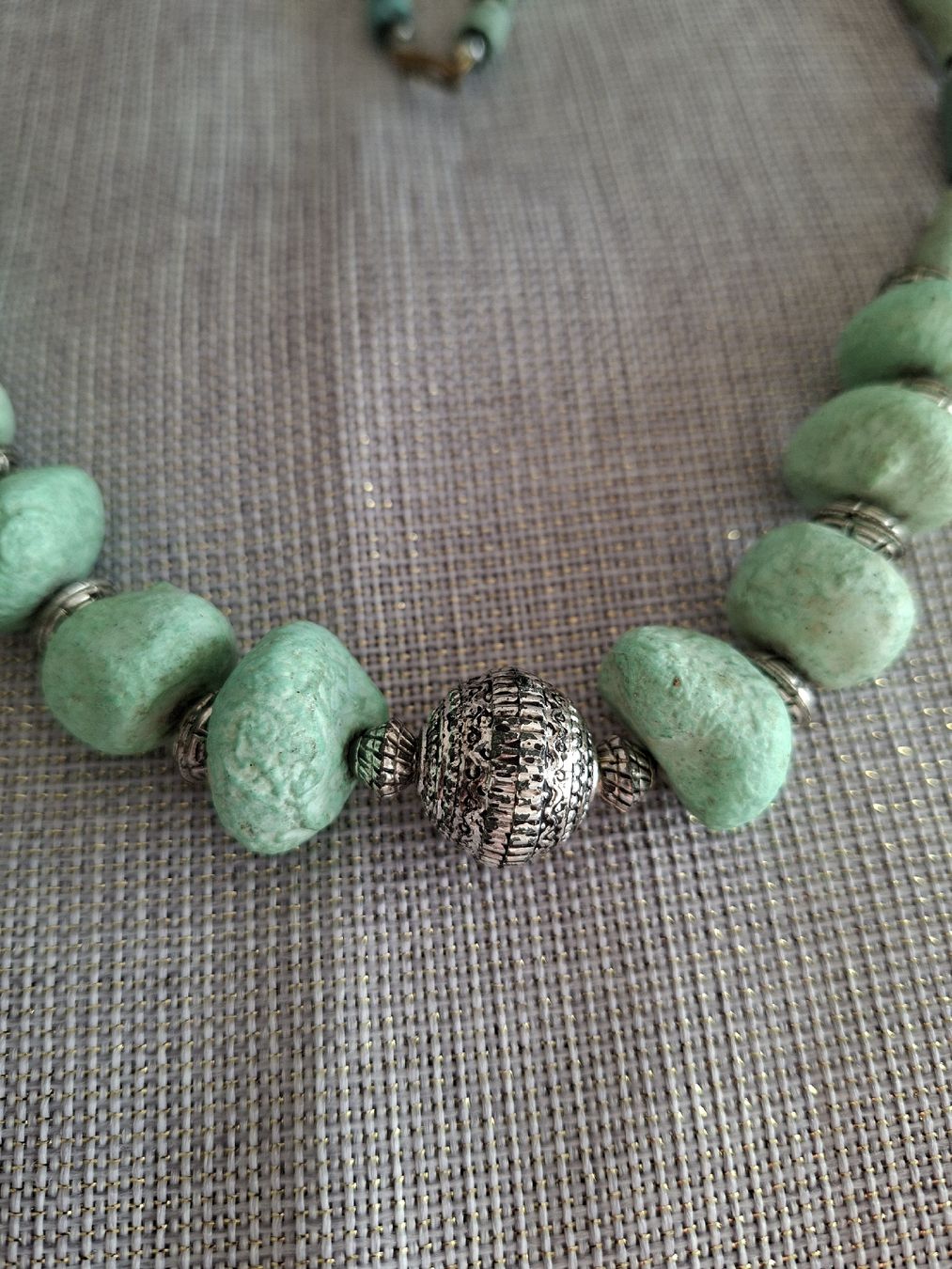 Colliers: Collier statement bohème vert – D'occasion à Lutry par Sim_Sta 1