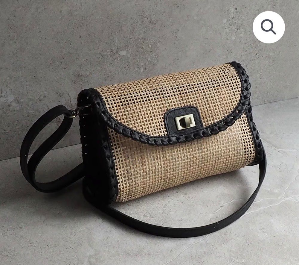 Taschen für Damen: Rattan-Umhängetasche, neu! – Neu (gemäss Beschreibung) aus Zürich von vintage_for_you