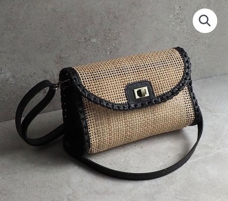 Rattan-Umhängetasche, neu!