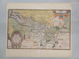Karte von Belgien/Frankreich Ortelius, Picardiae