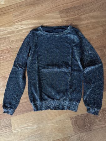 Damen Pullover in Schwarz mit Glitzer guter Zustand