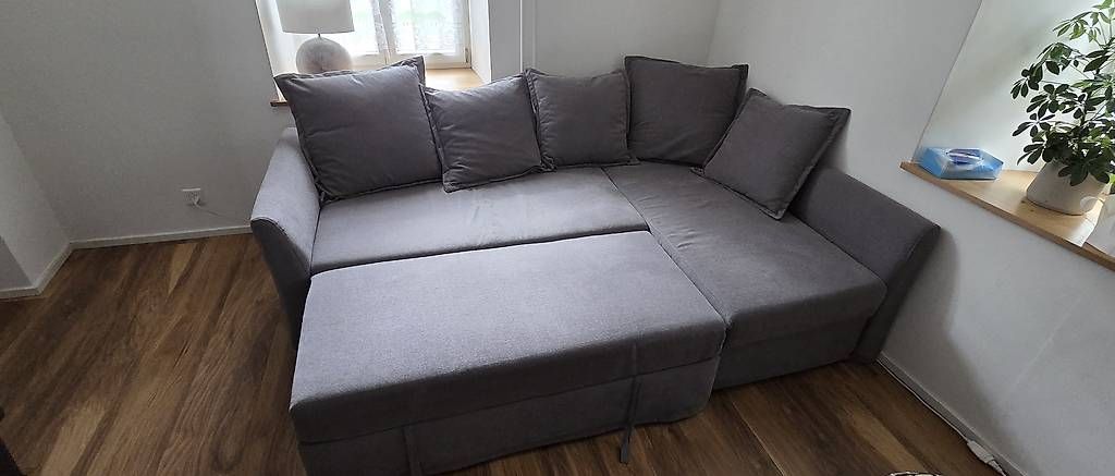Ikea Divani: IKEA Eckbettsofa, dunkelgrau – Usato da Witterswil venduto da firedancer70 2