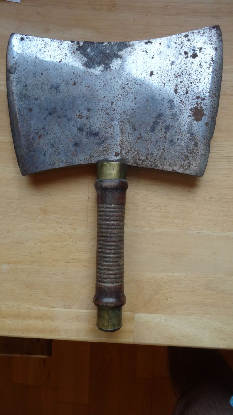 Küchenmesser: Hache de boucher ancienne, acier goldenberg – Gebraucht aus Rebeuvelier von falcon58 1