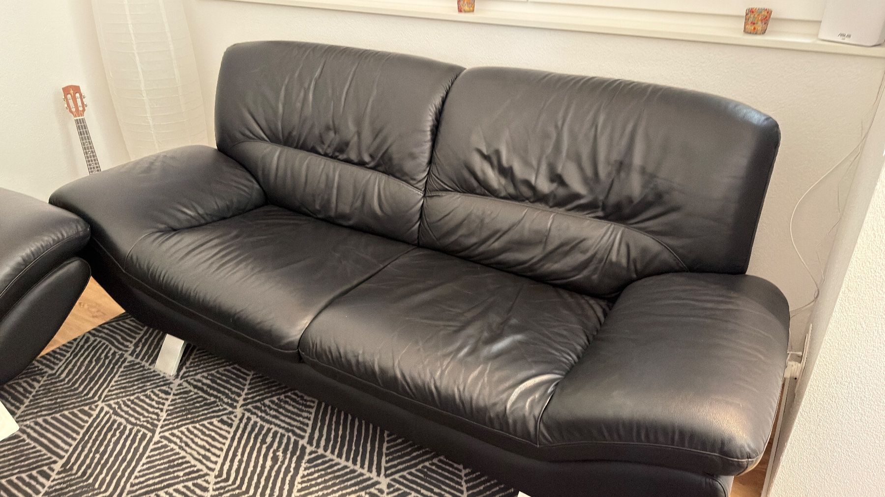 Pfister Divani: Schwarze Sofa Kombi von Möbel Pfister – Usato da Tagelswangen venduto da GugusLala 2