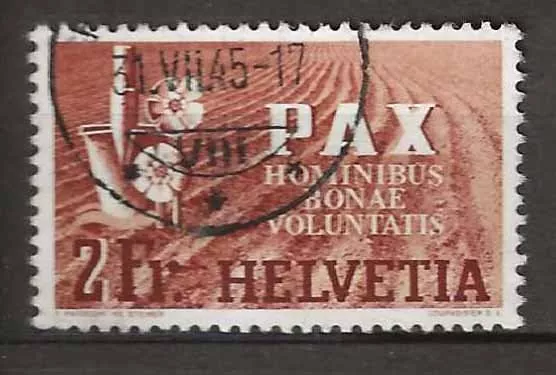 Tutti i francobolli: CH271 - Pax 2.-  obl. – Usato da Trélex venduto da Phil_Albert