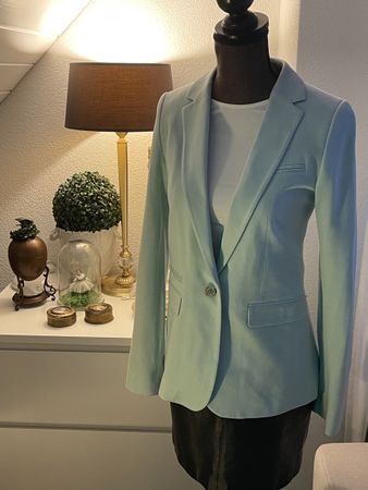 Massimo Dutti Blazer – Hellblau – Grösse 38 – Elegant