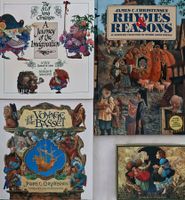 Art of James Cristensen: 3 HC-Bücher + 1 Kartenset, Englisch