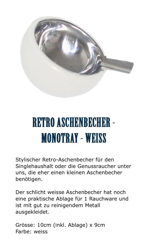 Cendriers: Aschenbecher  – Neuf avec emballage d'origine à Zürich par benebiene 3