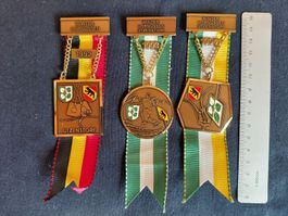 WINTERHORNUSSEN UTZENSTORF 1992 1993 1994 Medaillen 3er Set