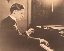 Vintage Foto Pianist am Flügel ca. 1930er