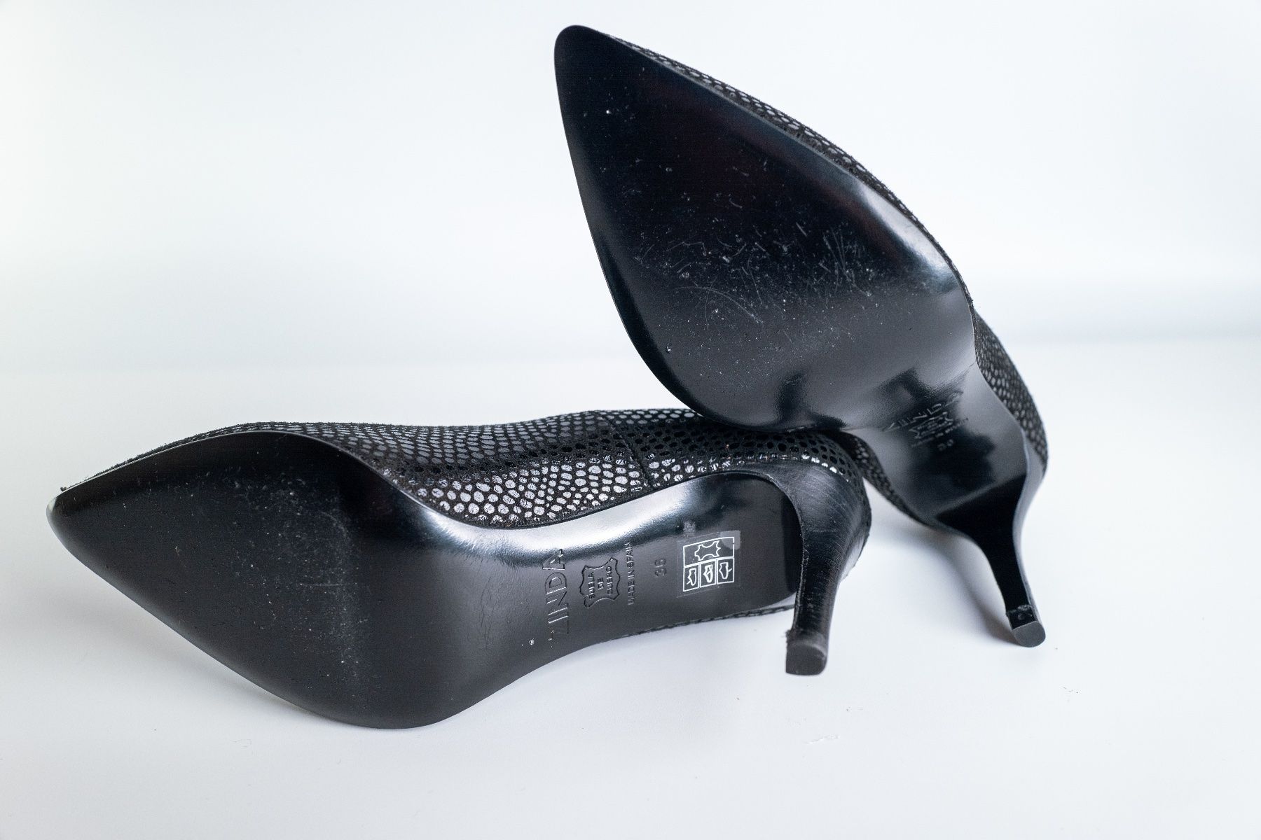 Scarpe da donna: ZINDA schwarz elegant Schuhe spitz 36 Echtleder – Nuovo (secondo la descrizione) da Celerina venduto da KXZ 3