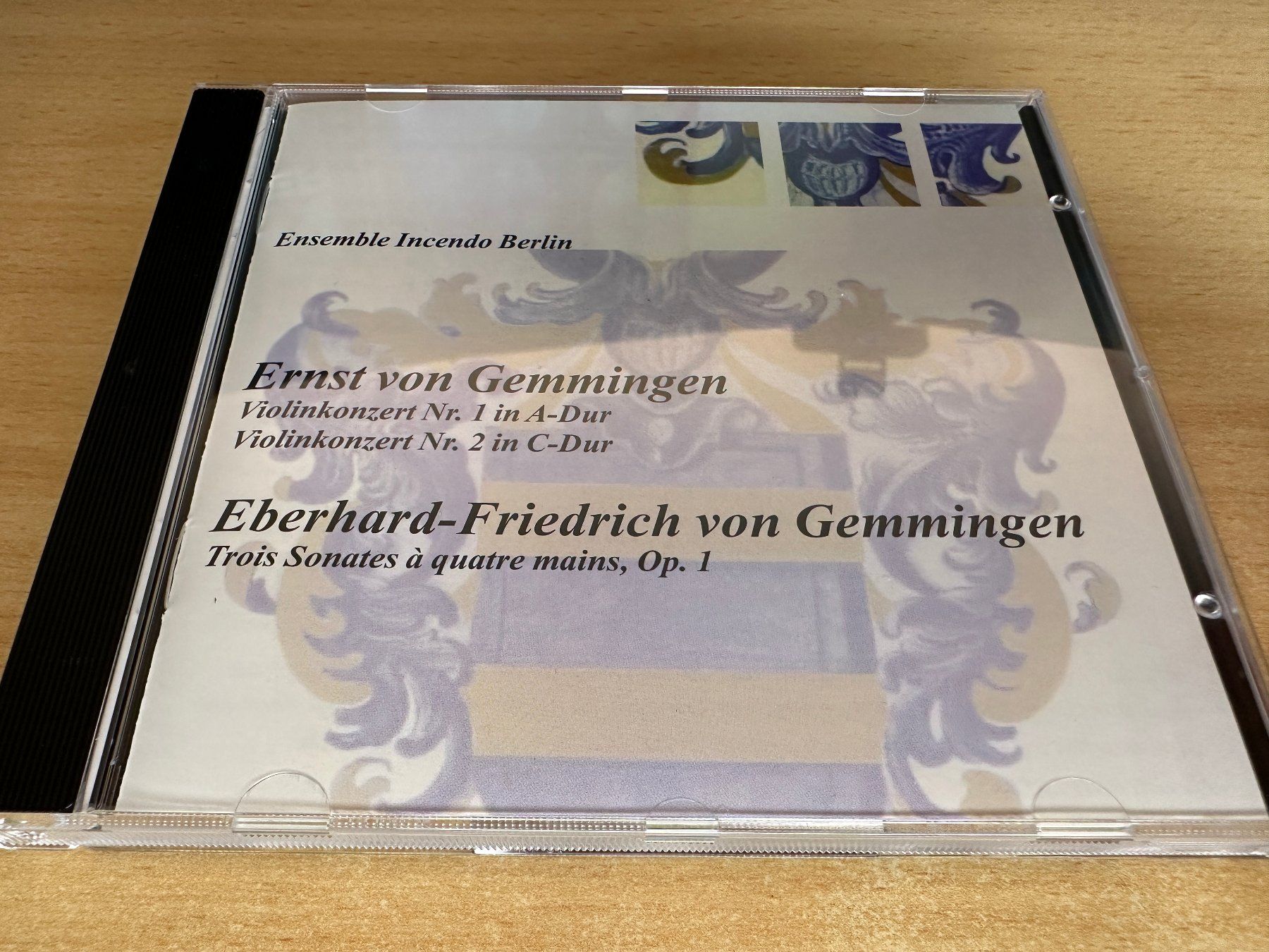 CDs: Ernst & Eberhard-Friedrich von Gemmingen - Violinkonzert 1&2 – Gebraucht aus Rikon im Tösstal von Alpenmutz