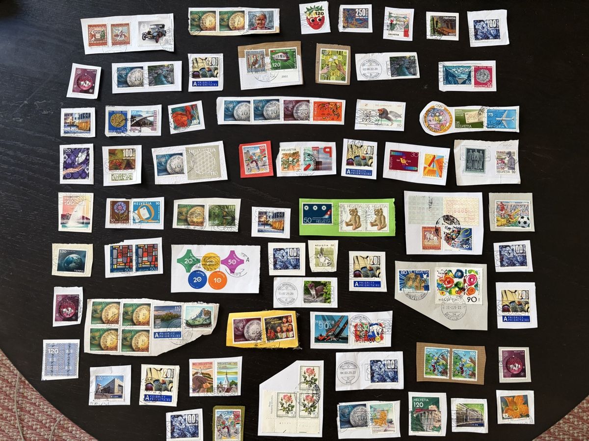 Alle Briefmarken: Neuere CH-Marken zum Ablösen – Gebraucht aus Therwil von rubininio