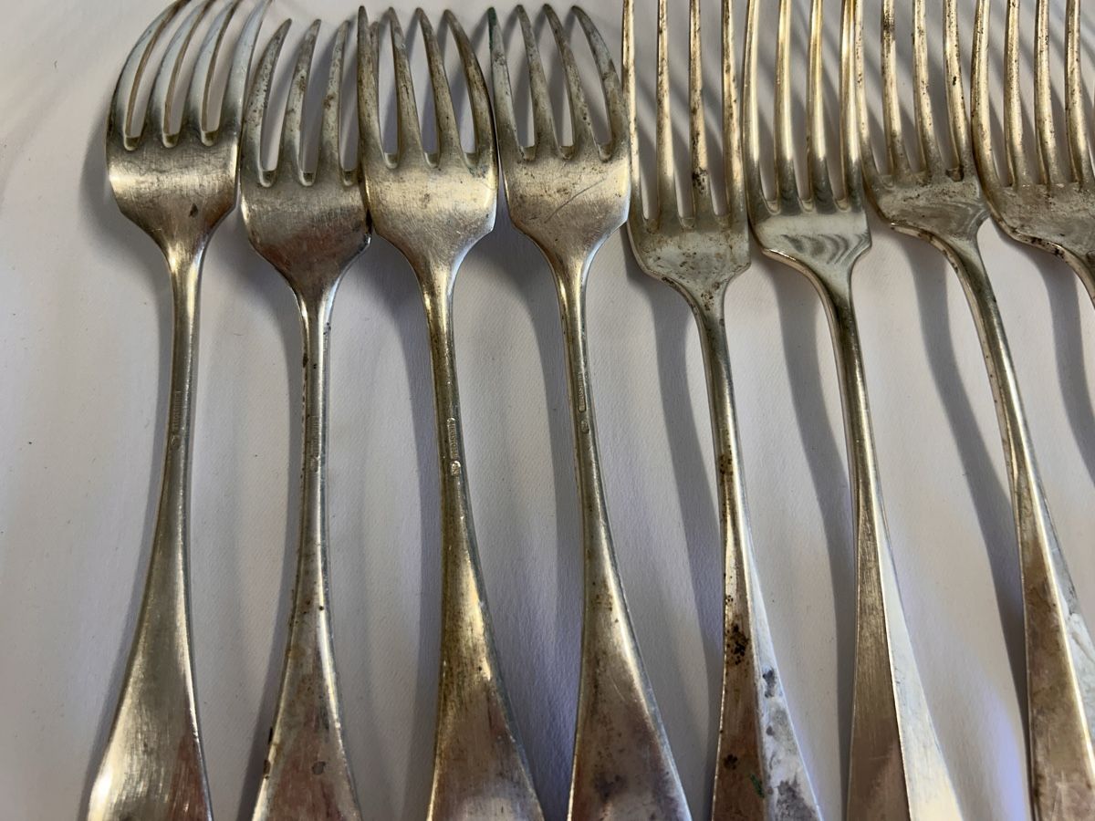 Fourchettes: 26 Gabeln, eine kleinere Gabel, Silber – D'occasion à Kehrsiten par fot_55m5 2