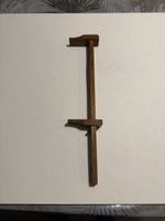 Ancien pédimètre en bois et laiton outil de cordonnier