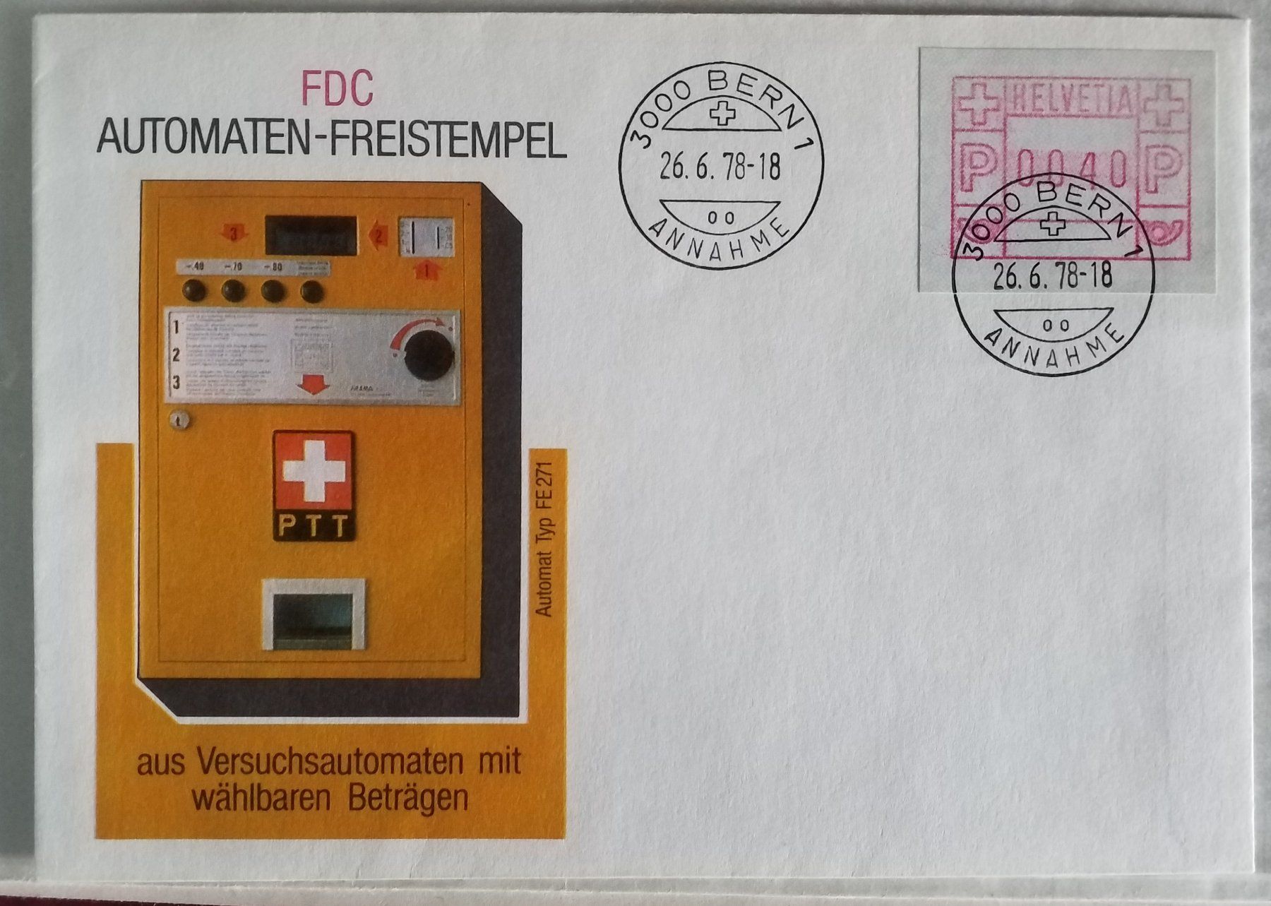 Tutti i francobolli: AB17) ATM, FDC ohne Adresse – Nuovo (secondo la descrizione) da Baden venduto da Eggi