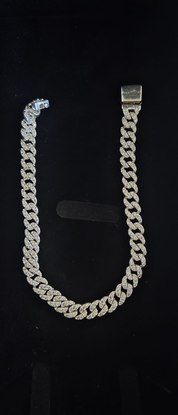 Pandora Bracciali & Braccialetti: Pandora Timeless Pavé Cuban Armband - 20cm – Nuovo (secondo la descrizione) da Muhen venduto da Savana16