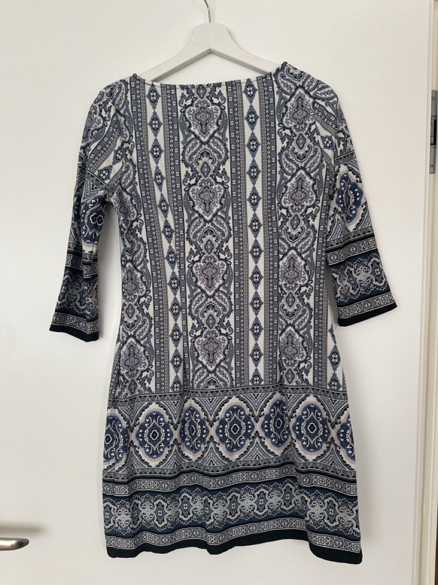 Vestiti: Atmosphere Kleid, Gr. 40, blau/weiss gemustert, Herbst – Nuovo (secondo la descrizione) da Luzern venduto da val_z5jn 1