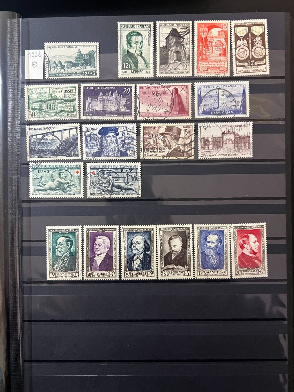 Tutti i francobolli: () Année complète 1952 ⦿ – Usato da Lausanne venduto da ffhoud