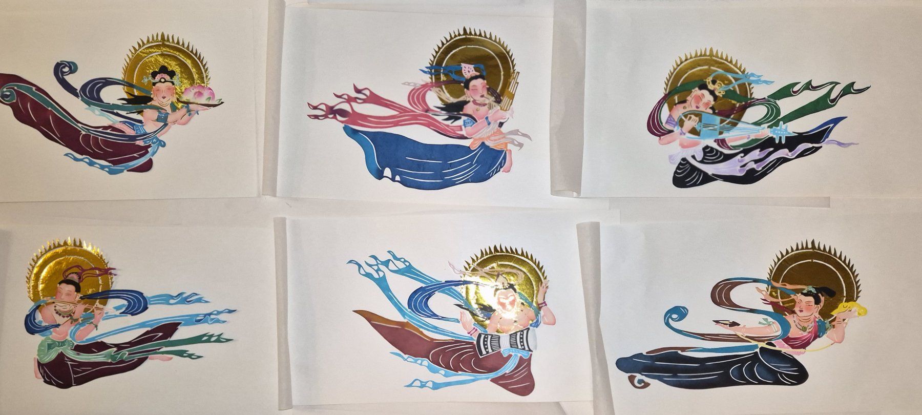Grafica & Litografie: 3 Mappen chinesischer Scherenschnitte - 18 Stück ! – Nuovo e nell'imballaggio originale da Basel venduto da Kurioses 6