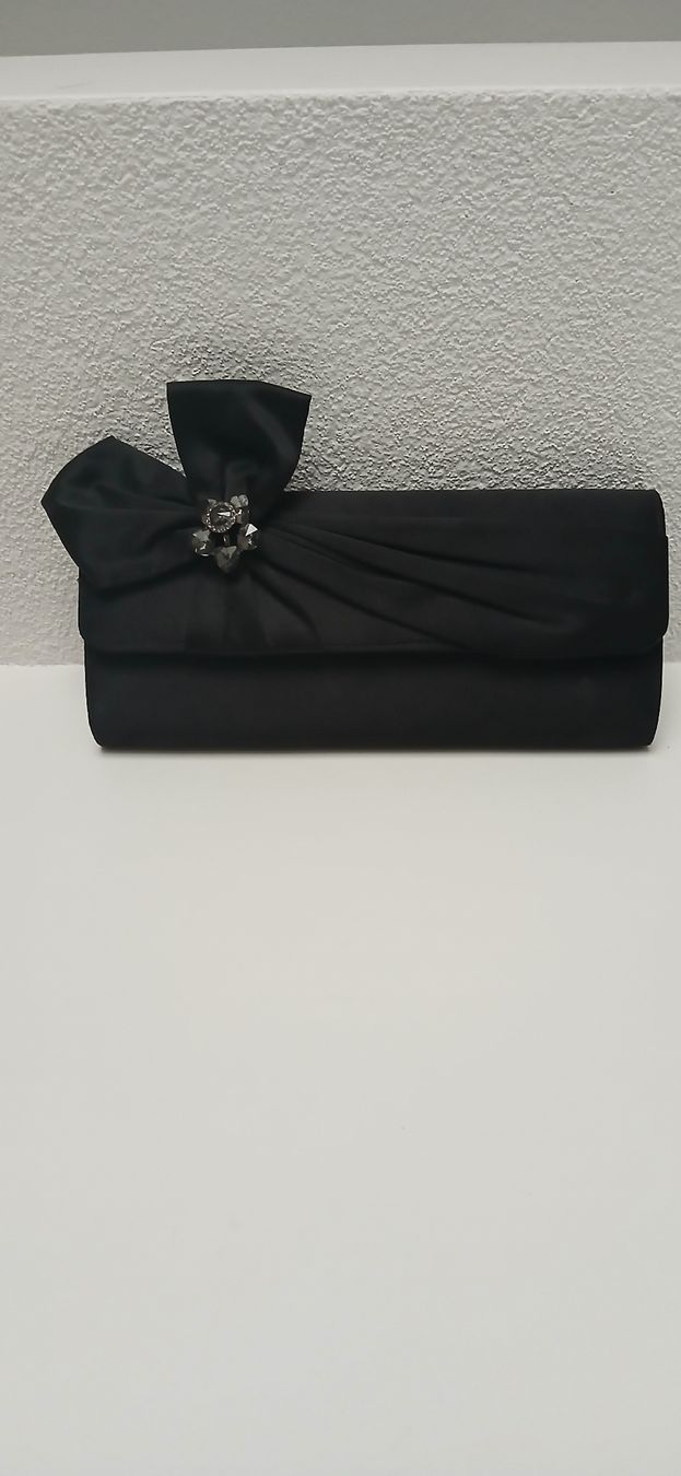 Taschen für Damen: Clutch mit Schmuckstein schwarz / Elegante Abendtasche – Neu (gemäss Beschreibung) aus Rupperswil von Nalli88 2