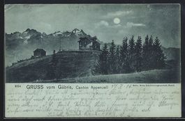 Mondschein-AK Gäbris /Appenzell, Gastha
