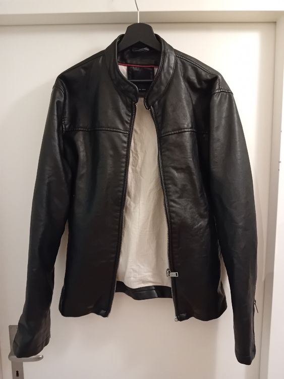 Giacche: Herren Designer Kunst Lederjacke Bikerjacke Jacke Schwarz L – Usato da Effretikon venduto da tessin2023