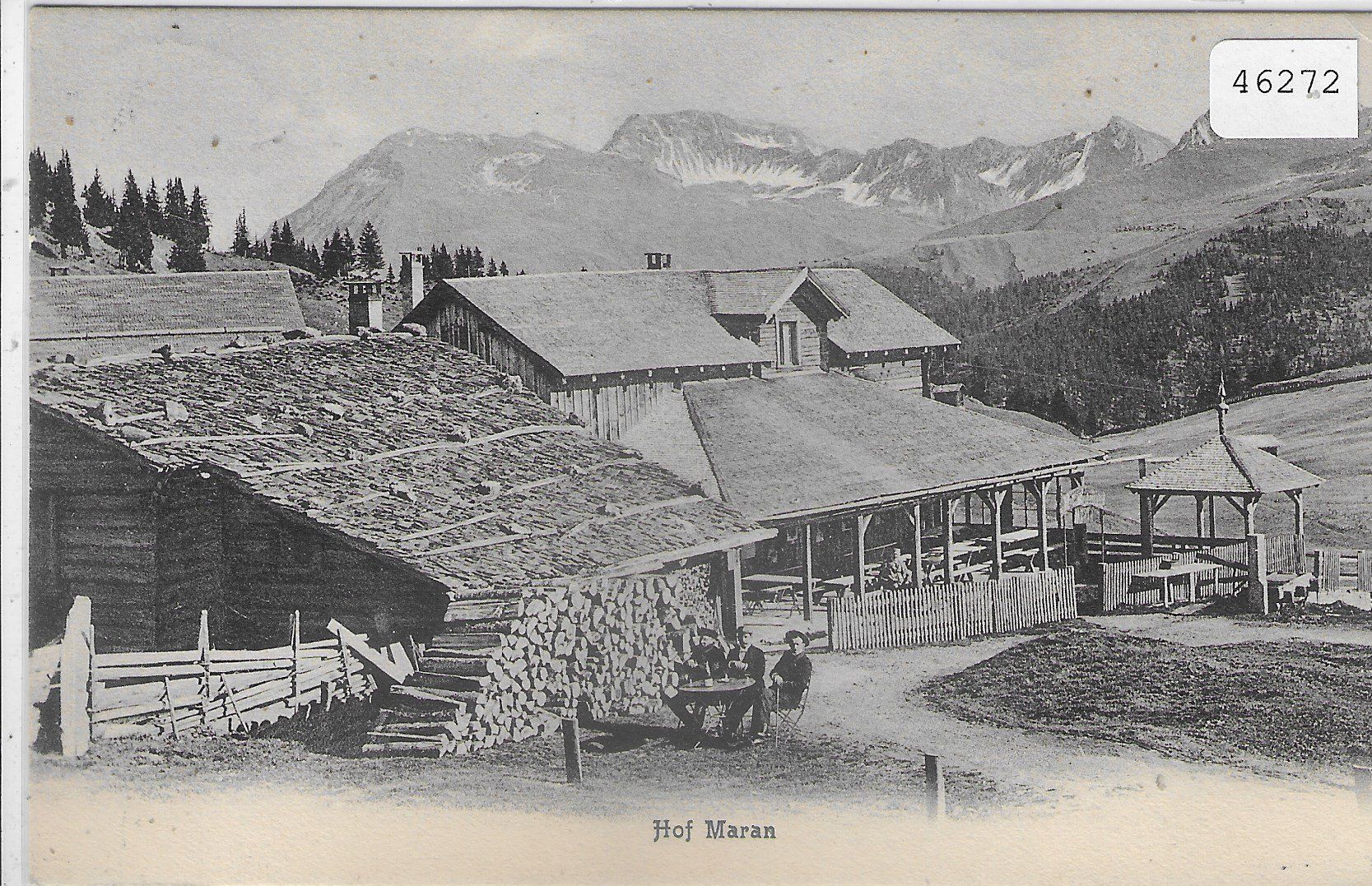 Cartoline postali: Hof Maran - Arosa - animee – Usato da Ettingen venduto da Kartenplanet