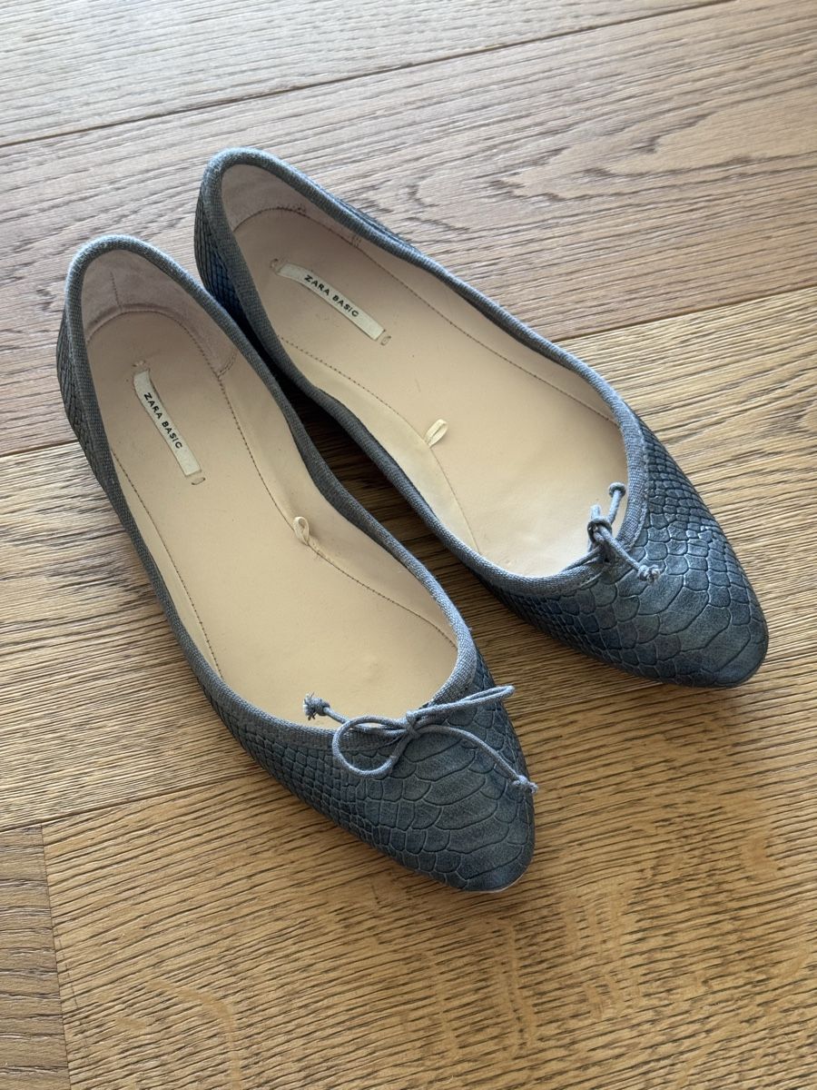 Zara Scarpe da donna: Zara Basic Ballerinas Schlangenmuster, Gr. 41, Top Herbst! – Usato da Wolfhausen venduto da Donatius777