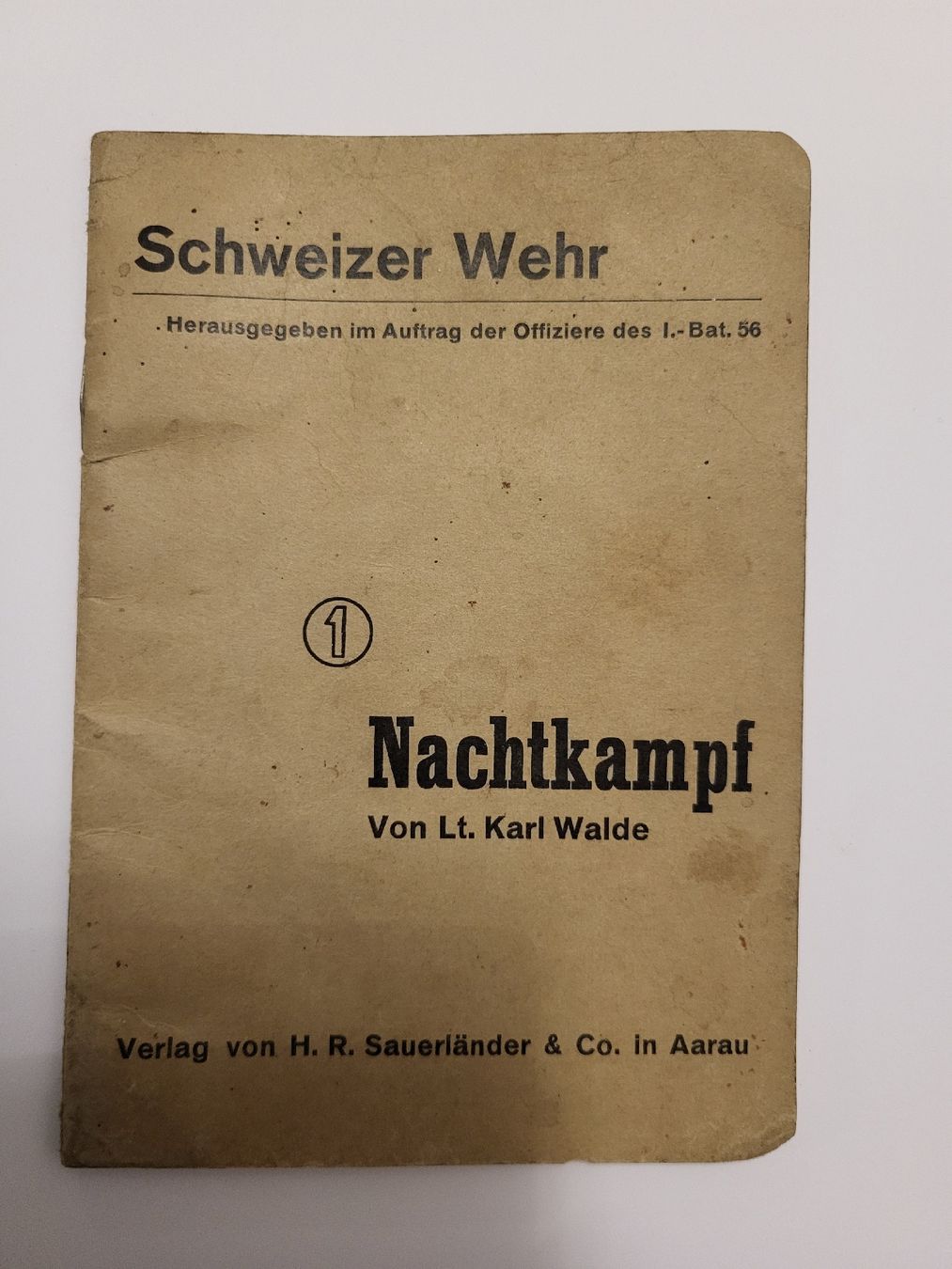 Bücher: Schweizer Wehr - Nachtkampf, – Gebraucht aus nunningen von mic_88k2