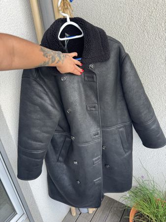 Stradivarius Manteau noir  S/M femme