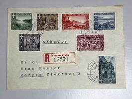 Italien 1945, Comune di Campione, nach Horgen, top Rarität!