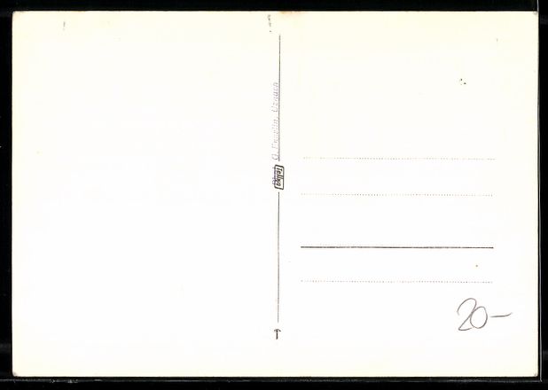 Cartoline postali: Uznach, Ortsansicht mit Kirche und Wiese – Usato da Berlin venduto da bartko-reher 1