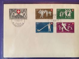 FDC Pro Patria 1951 ohne Adresse Stempel deutsch