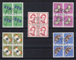 Pro Juventute 1951,  4er-Block Serie mit Zentrum-ʘ Basel