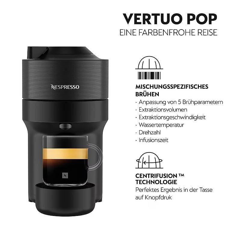 De'Longhi Macchine per caffè & Macchine per espresso: DELONGHI NESPRESSO Vertuo Pop Schwarz – Nuovo e nell'imballaggio originale da Adliswil venduto da matteor.greco 2