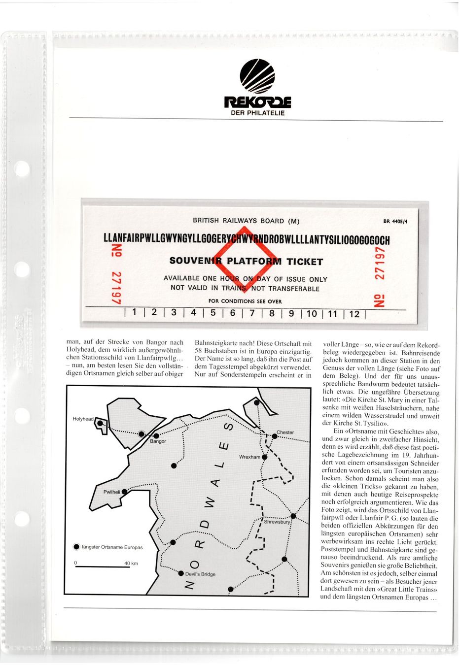 Alle Briefmarken: Mit 58 Buchstaben der Längste Ortsname Europas – Gebraucht aus Hombrechtikon von Fraese01 4