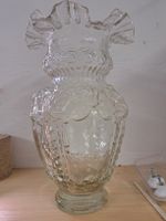 Glasvase im Jugendstil gewellten Rand Tulpenform 32cm