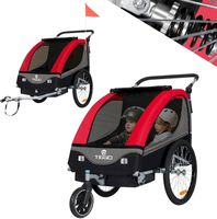 TIGGO 2in1 Kinderanhänger + Federung Rot